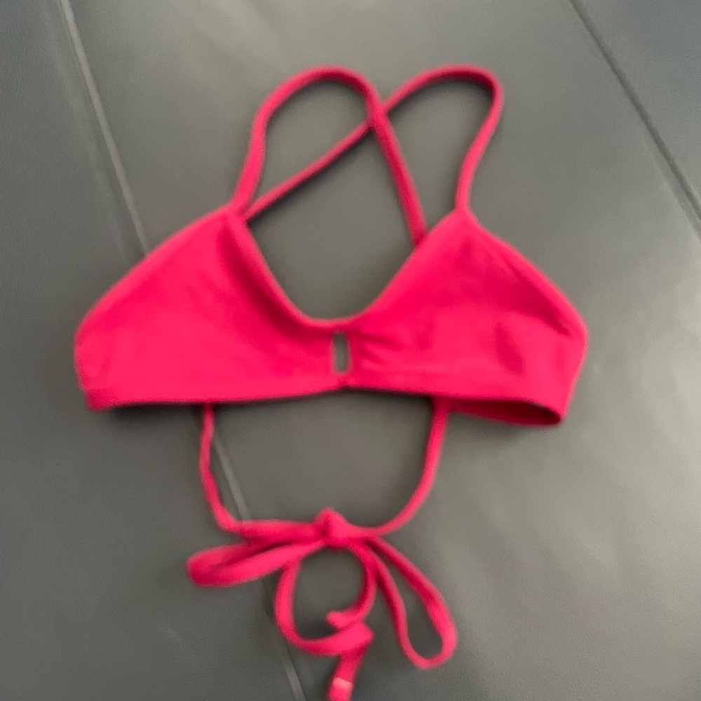 Jolyn Bikini Top Womens Size Small Berry Red